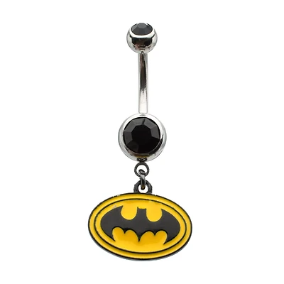 Batman Dangle Belly Ring - 14 Gauge