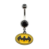 Batman Dangle Belly Ring - 14 Gauge