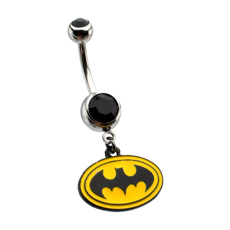 Batman Dangle Belly Ring - 14 Gauge