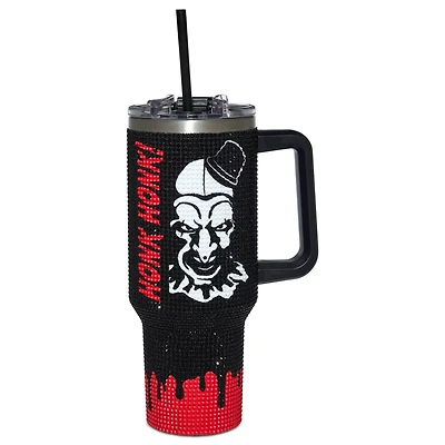 Art the Clown Honk Honk Rhinestone Tumbler 40 oz. - Terrifier