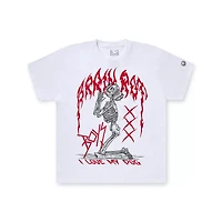 The Boys I Love My Dog Praying Skeleton T Shirt