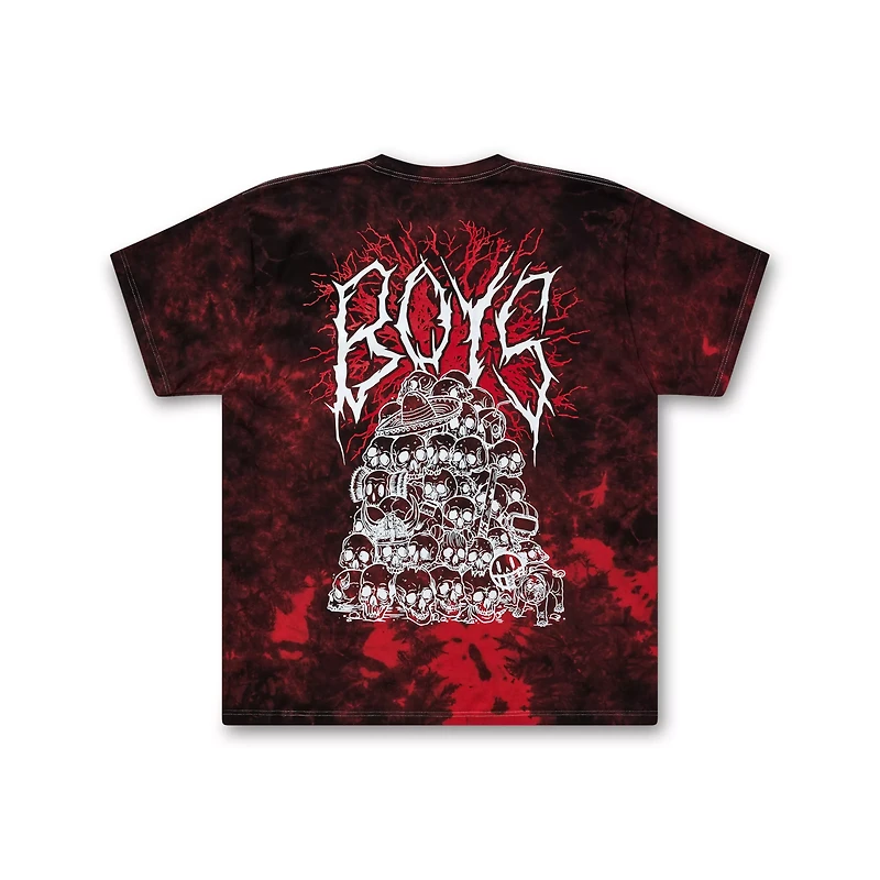 The Boys Red Tie Dye Skull T Shirt