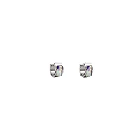 Iridescent Gem Huggie Hoops - 18 Gauge