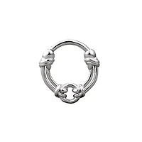 Chain Link Hinged Septum Ring - 16 Gauge