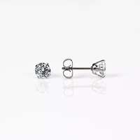 CZ Round Stud Earrings