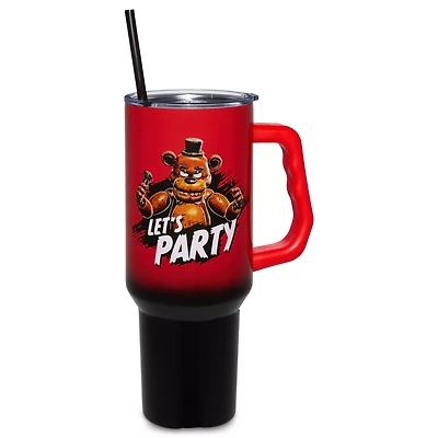 Freddy Fazbear Let's Party Travel Tumbler with Straw 40 oz. - Five Nights at Freddy's