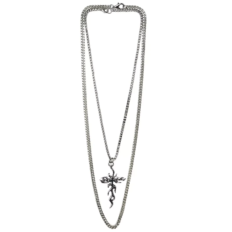 Multi-Pack Tribal Cross Chain Necklaces - 2 Pack