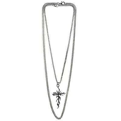 Multi-Pack Tribal Cross Chain Necklaces - 2 Pack