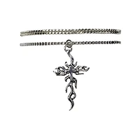 Multi-Pack Tribal Cross Chain Necklaces - 2 Pack