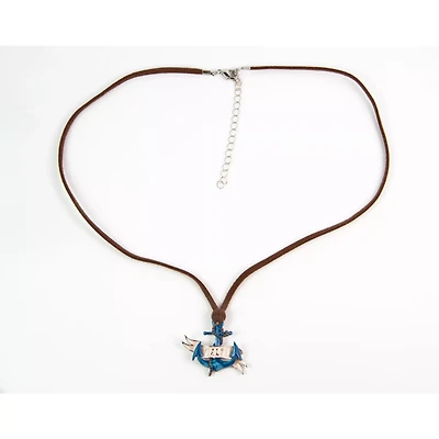 Salty Anchor Cord Necklace