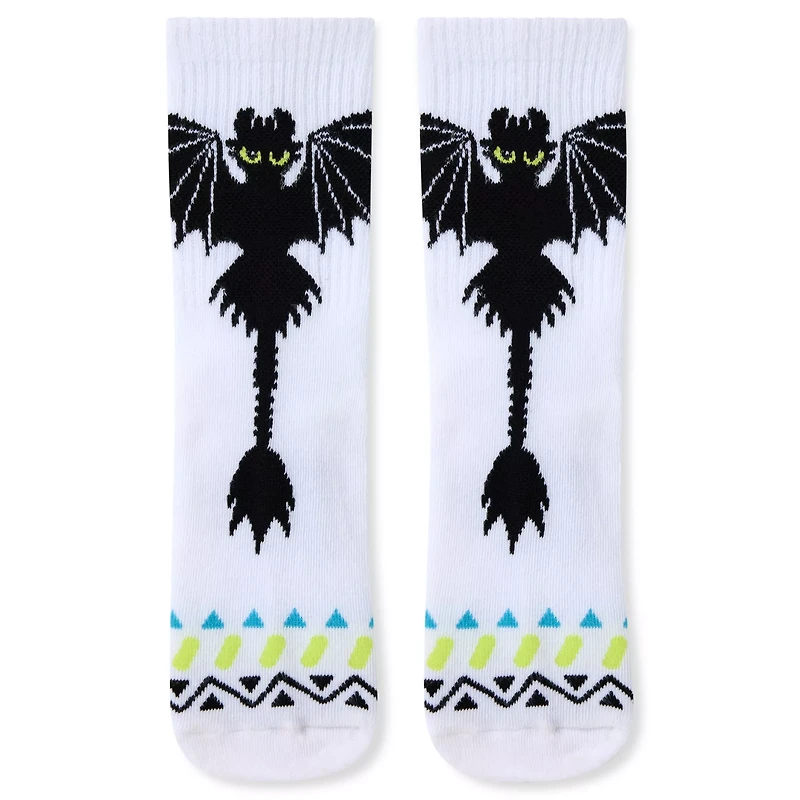 Toothless Ribbed Crew Socks 3 Pack - How to Train Your Dragon
