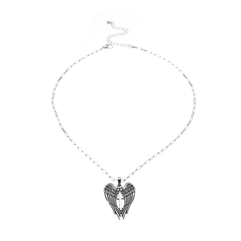 Wings Cross Chain Necklace