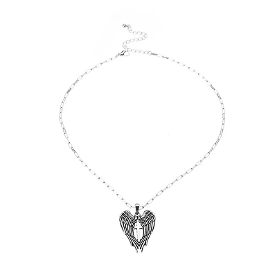 Wings Cross Chain Necklace