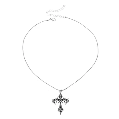 Gothic Cross Pendant Necklace