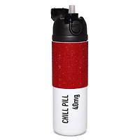 Chill Pill Rhinestone Water Bottle - 24 oz.