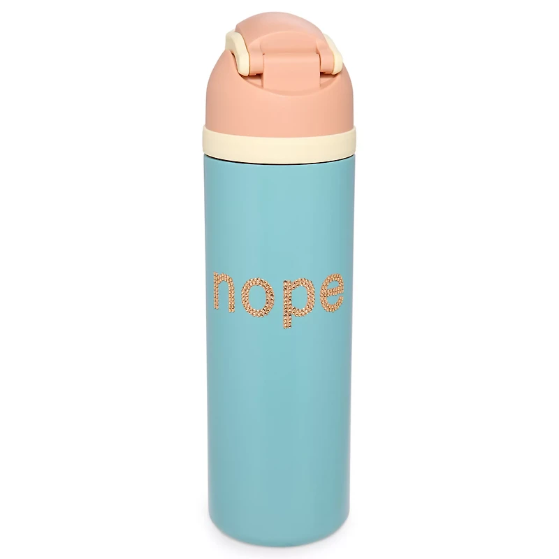 Nope Rhinestone Water Bottle - 24 oz.