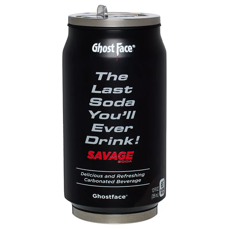 Ghost Face Savage Soda Reusable Can - 12 oz.