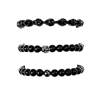 Multi-Pack Skull Beaded Bracelets