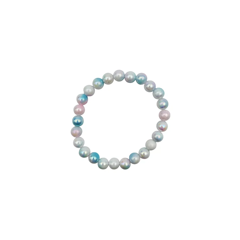 White Marble Long Distance Bracelets - 2 Pack