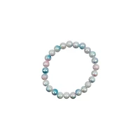 White Marble Long Distance Bracelets - 2 Pack