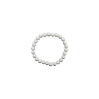White Marble Long Distance Bracelets - 2 Pack