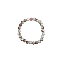 Pink and Brown Long Distance Beaded Bracelets – 2 Pack