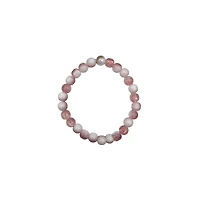 Pink and Brown Long Distance Beaded Bracelets – 2 Pack