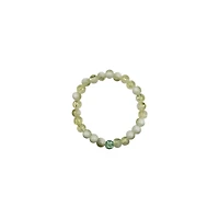 Yellow and Green Marble Long Distance Beaded Bracelets - 2 Pack