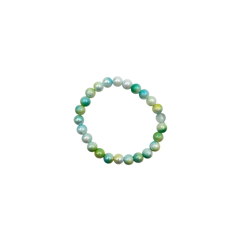 Blue and Green Long Distance Beaded Bracelets – 2 Pack