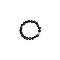 Iridescent Green and Black Long Distance Bracelets - 2 Pack