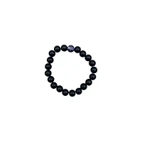 Black and Purple Marble Long Distance Beaded Bracelets - 2 Pack