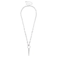 Spike Pendant Barbed Wire Chain Necklace