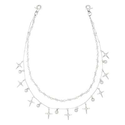 2-Row Celestial Barbed Wire Wallet Chain