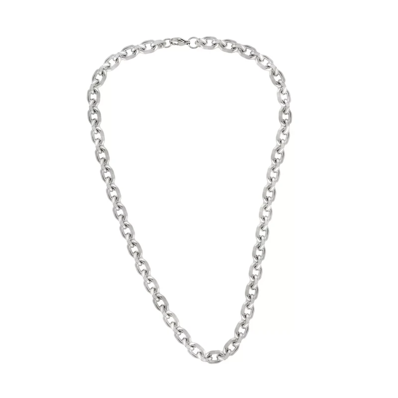 Silver-Tone Wheat Link Chain Necklace