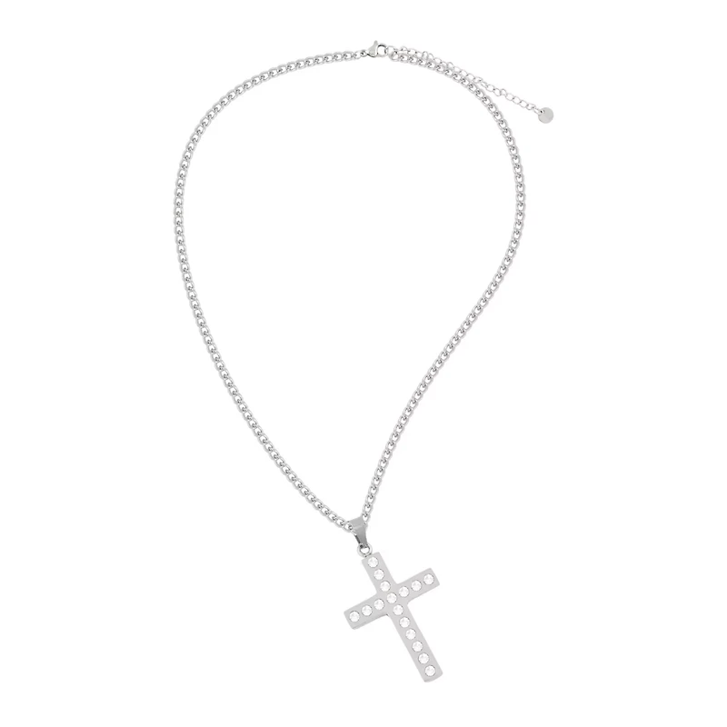 CZ Cross Chain Necklace
