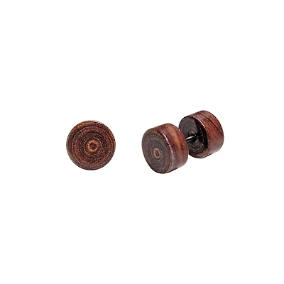 Wood Faux Plugs - 18 Gauge