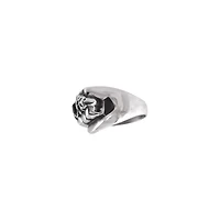 Silvertone Biker Closed Fist Ring