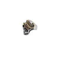 Scorpion Skull Silver-Tone Ring
