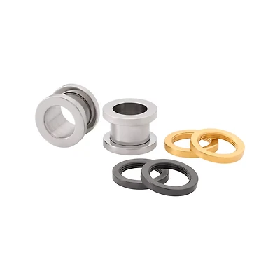 Multi-Pack Mixed Metal Interchangeable Screw Tunnels - 2 Pair