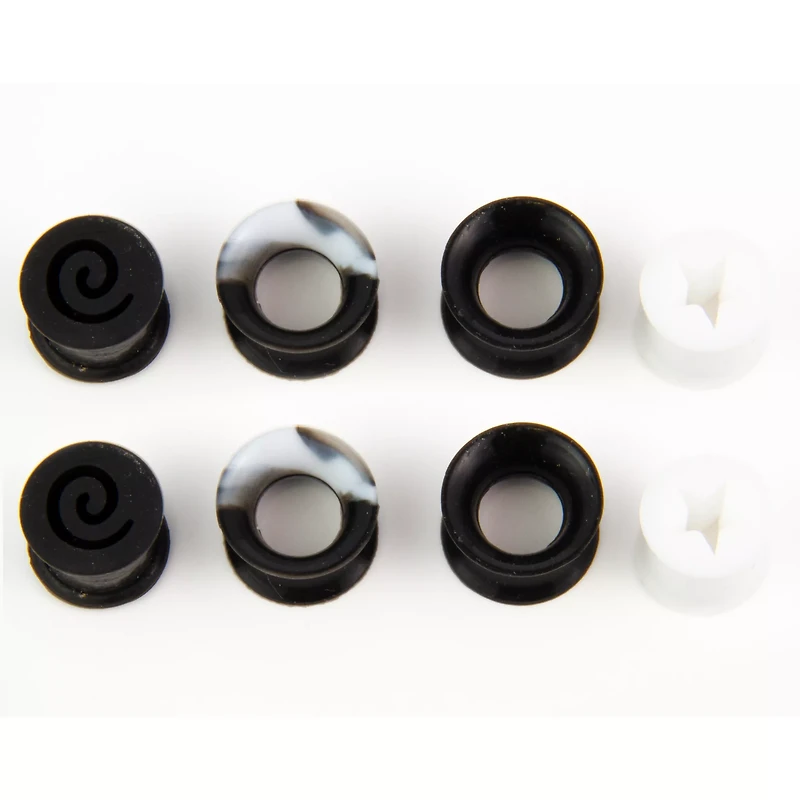 Multi-Pack Swirl and Star Silicone Tunnels - 4 Pair