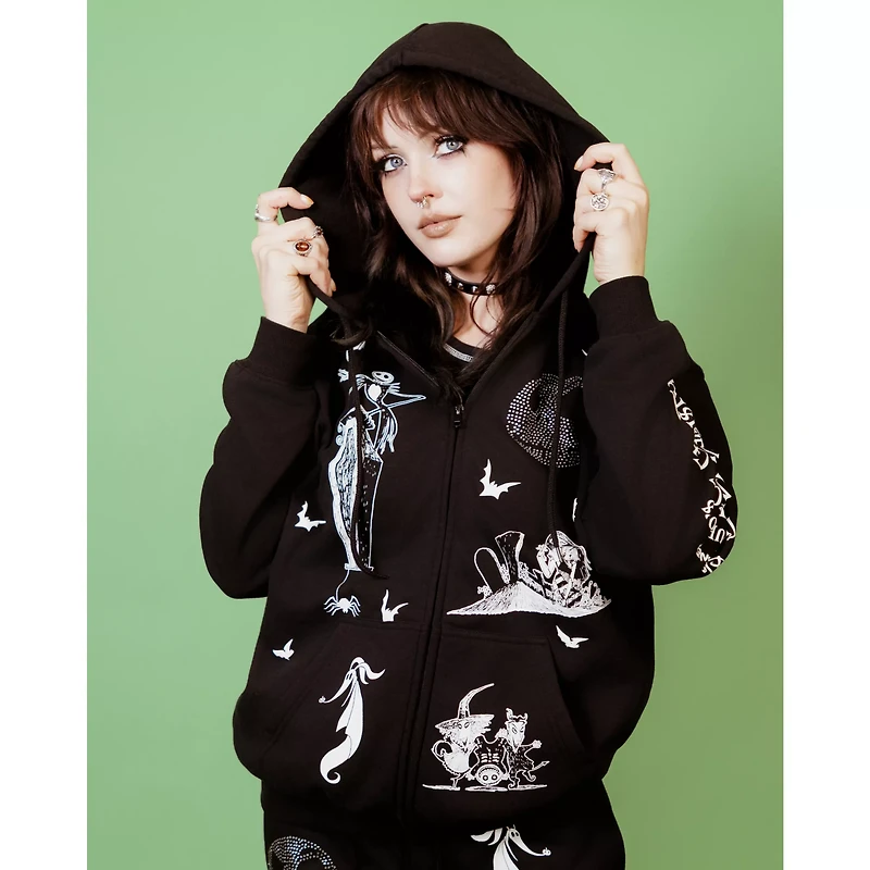 The Nightmare Before Christmas Zip Up Hoodie