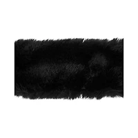 Black Furry Cuff Bracelet