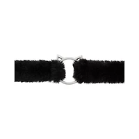 Black Kitten Furry Choker Necklace