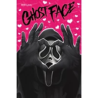 Ghost Face Hand Heart Poster