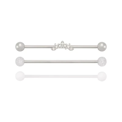 Multi-Pack Lotus Flower Industrial Barbells 3 Pack - 14 Gauge