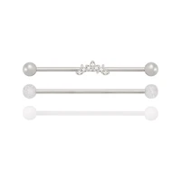 Multi-Pack Lotus Flower Industrial Barbells 3 Pack - 14 Gauge