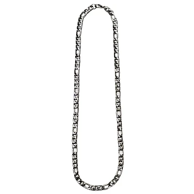 Silver-Tone Figaro Chain Necklace