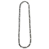 Silver-Tone Figaro Chain Necklace
