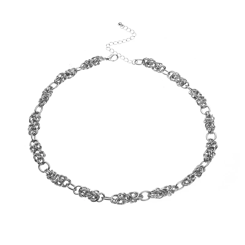 Chunky Silver-Tone Chain Necklace
