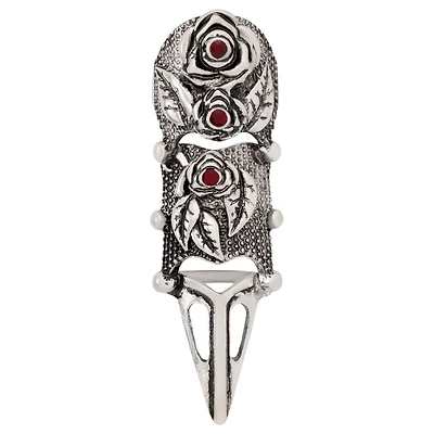 Gothic Red Rose Finger Armor